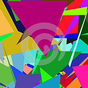 abstract background with colored triangles. Vector illustration.