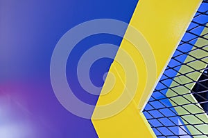 Abstract background colorful architectural objects
