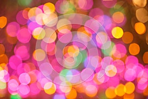 Abstract Background. Colorful bokeh in backlit