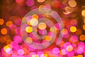 Abstract Background. Colorful bokeh in backlit