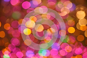 Abstract Background. Colorful bokeh in backlit
