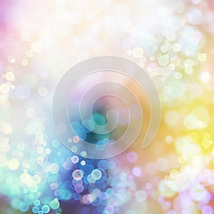 Abstract background colorful bokeh circles