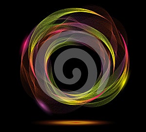 Abstract background with colorful circle