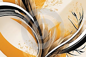 abstract background with colorful flowersabstract background with colorful flowersvector photo