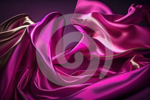 Abstract background. Colorful flying silk. Fabric in the wind. Cloth Wallpaper.