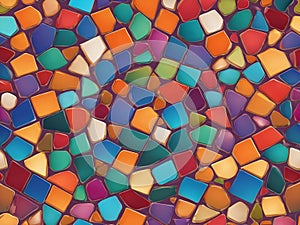 abstract background colorful geometric shapes 3d rendering