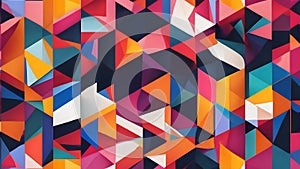 abstract background colorful geometric shapes 3d rendering