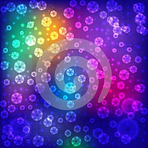 Abstract background colorful lights.