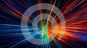 abstract background with colorful lines and bokeh effect.