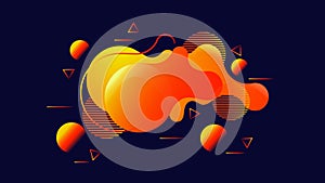 Modern abstract background.fluid shapes