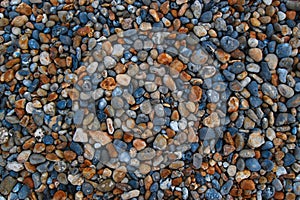 Abstract background of colorful small stones