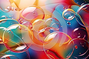 Abstract background with colorful soap bubbles Colorful Soap Bubbles Abstract Art Bubbly Abstract