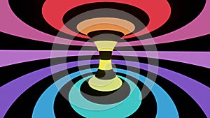 Abstract background colorful spiral optical illusion 3d photo