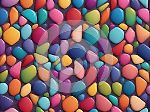 abstract background colorful stones of different shapes