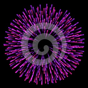 Colourful starburst background