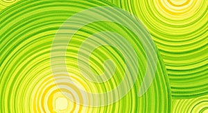 Abstract Green and Yellow Concentric Circles Pattern background