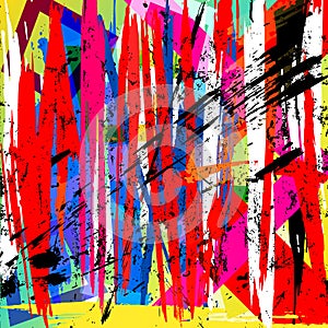 Abstract background composition, with paint strokes and splashes