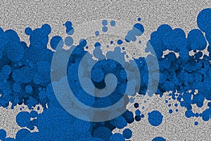 Abstract background is comprised of a plurality of circles