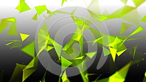 Abstract background with connecting dots and lines. Network connection structure. Plexus effect. 3d rendering.