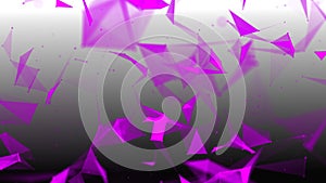 Abstract background with connecting dots and lines. Network connection structure. Plexus effect. 3d rendering.