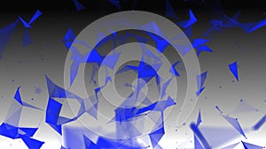 Abstract background with connecting dots and lines. Network connection structure. Plexus effect. 3d rendering.
