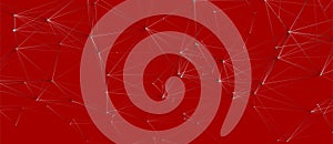 Abstract background with connecting dots and lines. Network connection structure. Plexus effect. Technology background