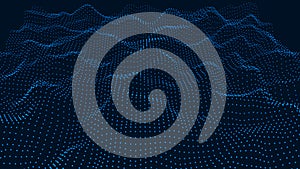 Abstract background with connecting dots and lines. Technology background. Network connection structure. Plexus effect