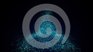 Abstract background with connecting dots . Network connection structure.Big data visualization. Digital background. Analytics