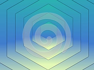 Abstract background consists of hexagon pattern, light blue background.