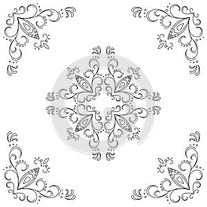 Abstract background, contours