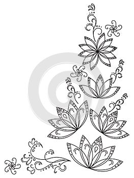 Abstract background, contours