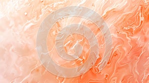 Abstract background of creamy peach-colored cosmetic foundation. Smooth texture with subtle variations in 13-1023 Peach Fuzz color