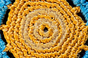 Abstract background crocheted