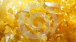 An abstract background of crystallized sulphur