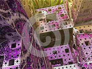 Abstract background cube world