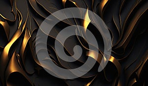 abstract background curl elements. Generative AI