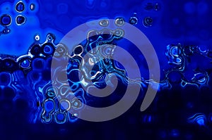 Abstract background curves figures blue