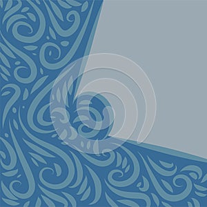 Abstract background with curvy shapes and wavy lines and a copy space