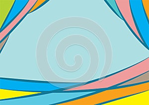 Abstract background with curvy shapes and wavy lines and a copy space