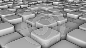 Abstract background of 3d blocks, cubes, box, 3d render