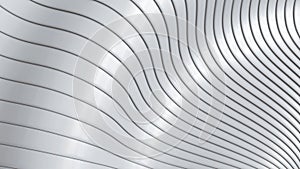 Abstract background, 3d white gray wavy stripes pattern, interesting striped 3D wallpaper