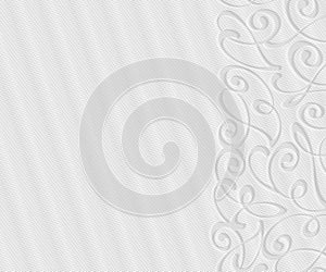 Abstract background with decorative vignettes lines. Vector illustration. Space text.