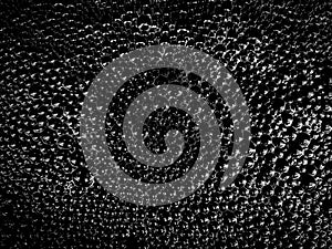 Abstract background with dense bubble texture.