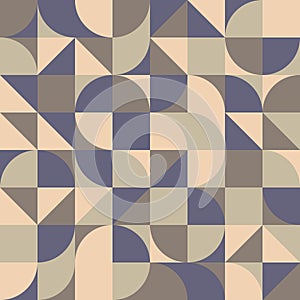 Abstract background design in minimalistic Bauhaus style. Vector pattern with muted colors or earth tone. ready to use for textile