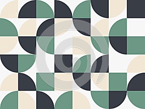 Abstract background design in minimalistic Bauhaus style. Vector pattern with vintage colors. ready to use for cloth, textile,