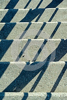 The steps are made of concrete and look rhythmically. photo