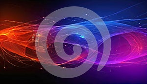 Abstract background of digital code flow, neural networks, artificial intelligence,