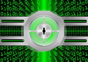 Abstract background Digital security protection; Cyber security concept