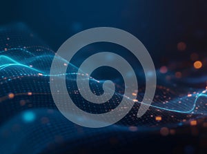 Abstract Digital Wave Background