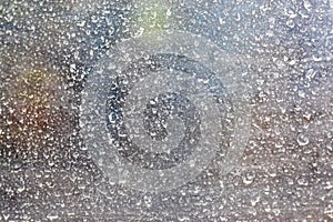 abstract background of dirty unwashed window. photo